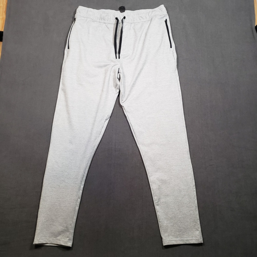 All in Motion Joggers Mens Medium Gray Heathered Tapered Athletic Sweatpants
